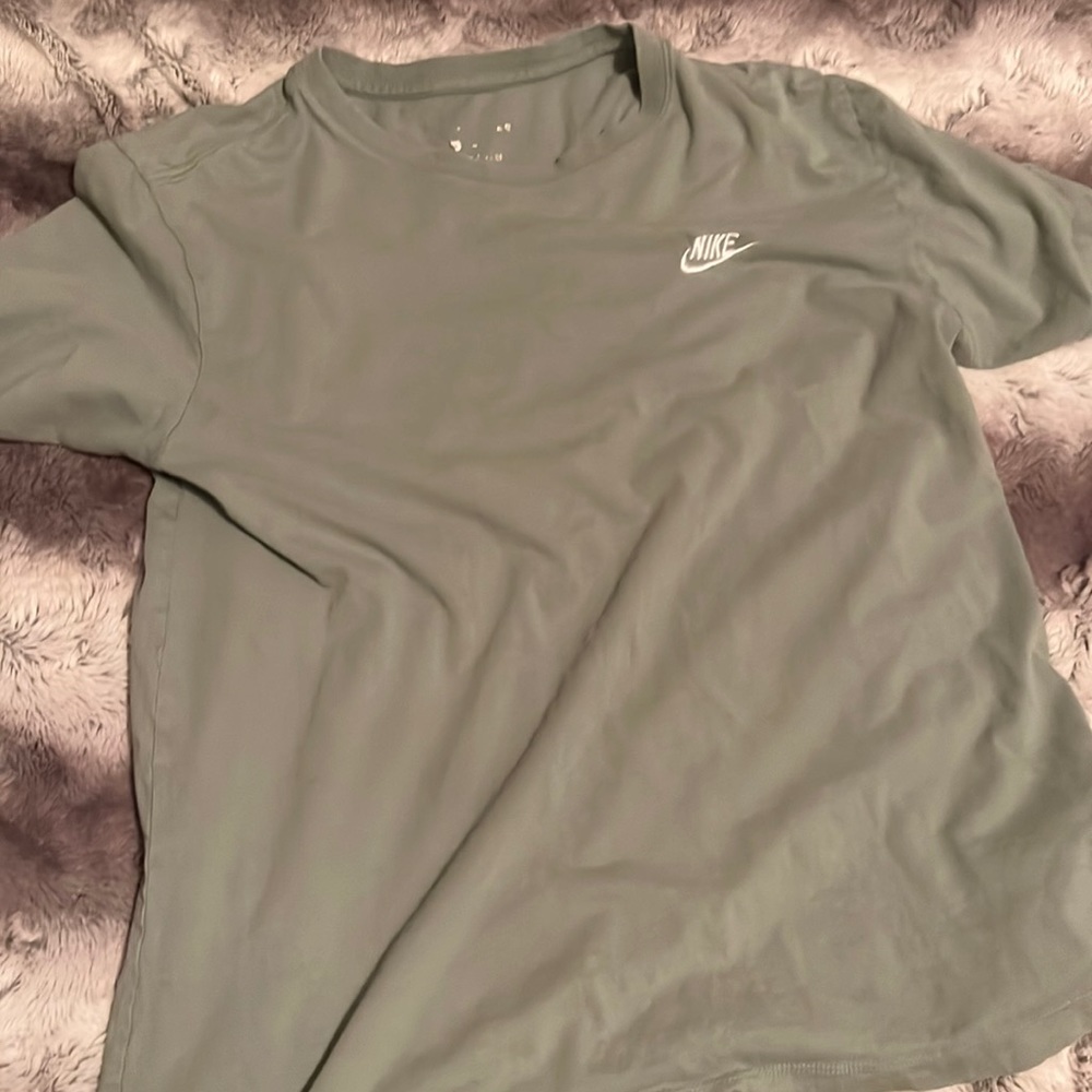 Green Nike t-shirt